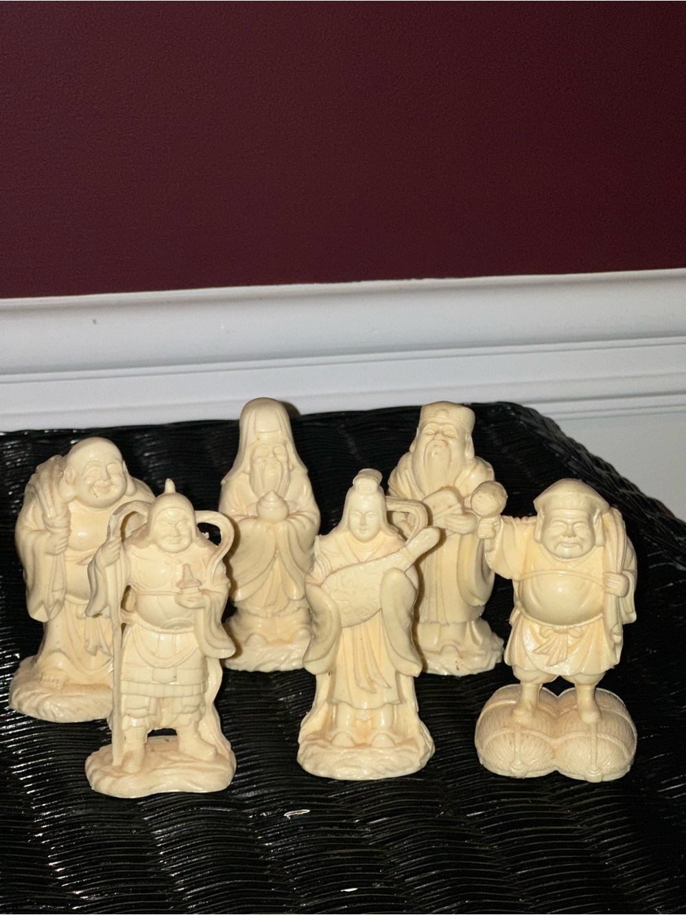 Chinese Gods Fu Lu Shou 6 Figurines